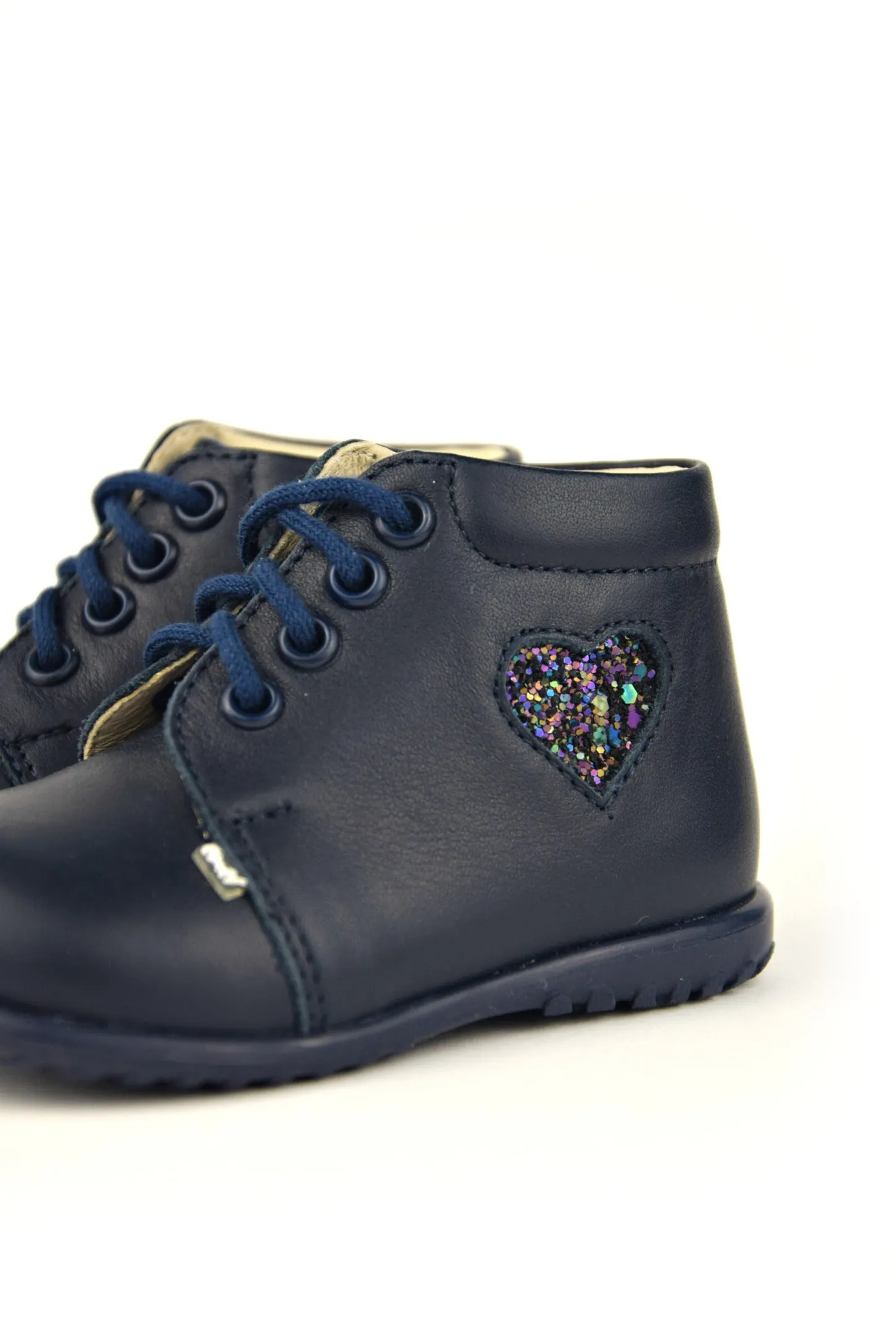 (2061-17) Emel first shoes navy heart