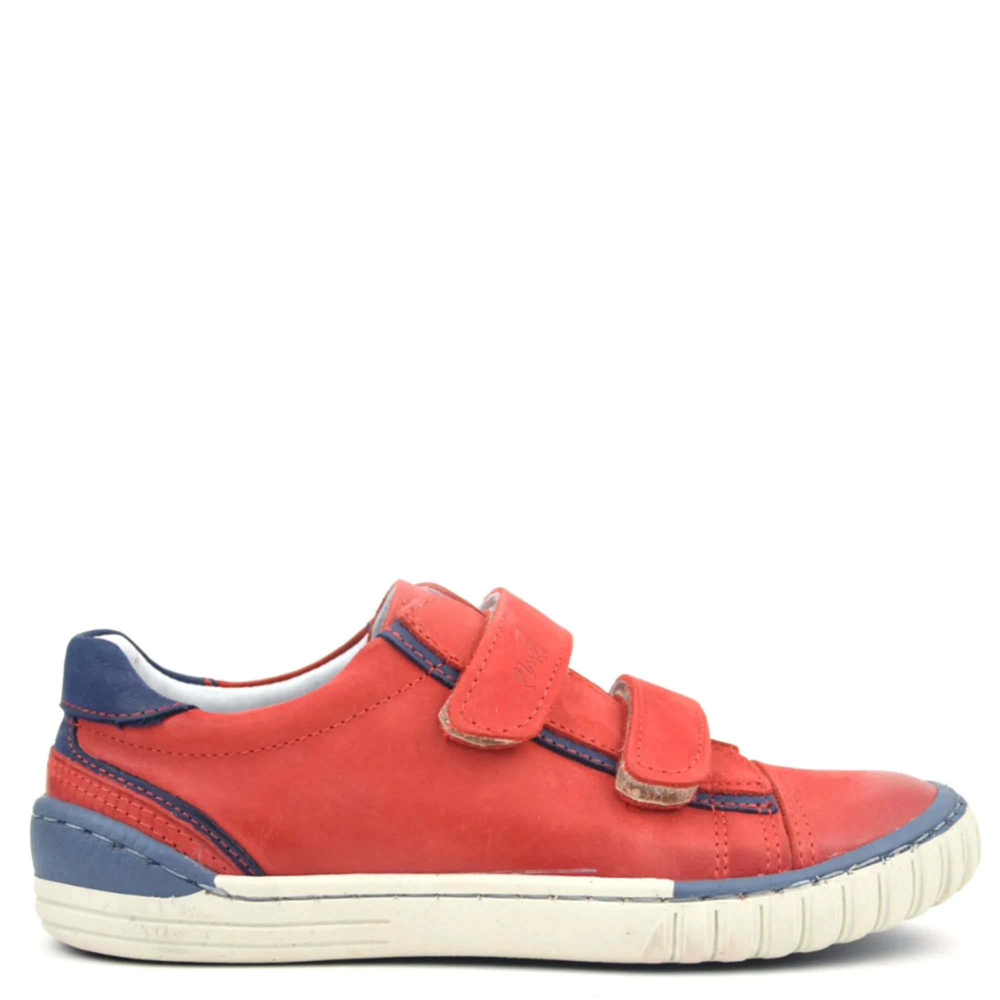 (2066-19) Red low Velcro Trainers