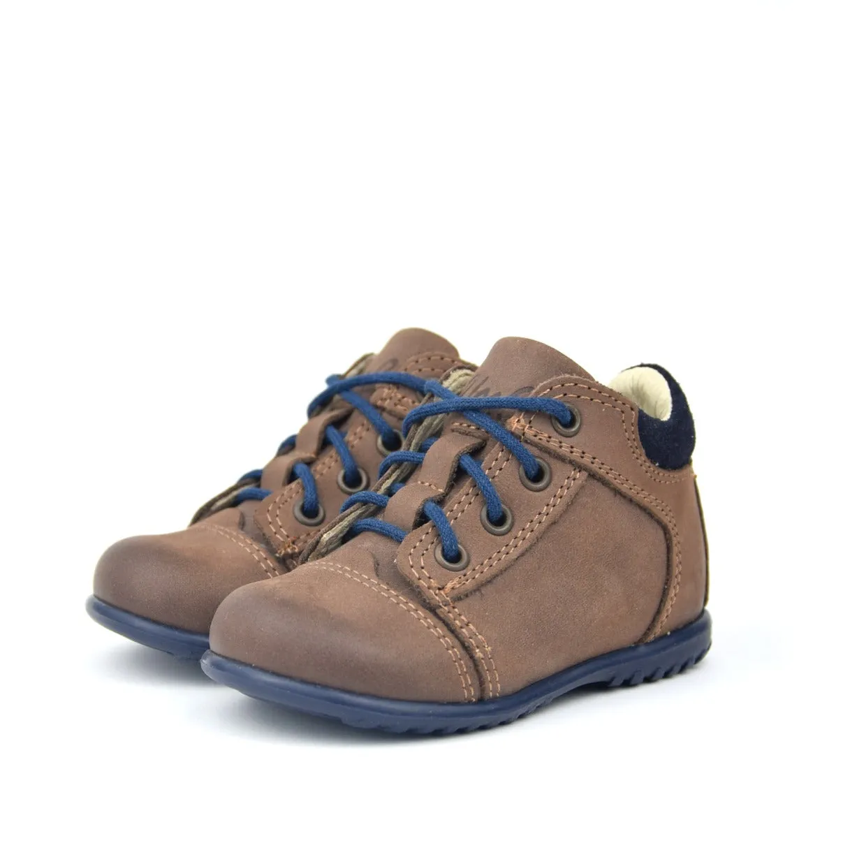 (2069-30M) Emel brown Lace Up Trainers