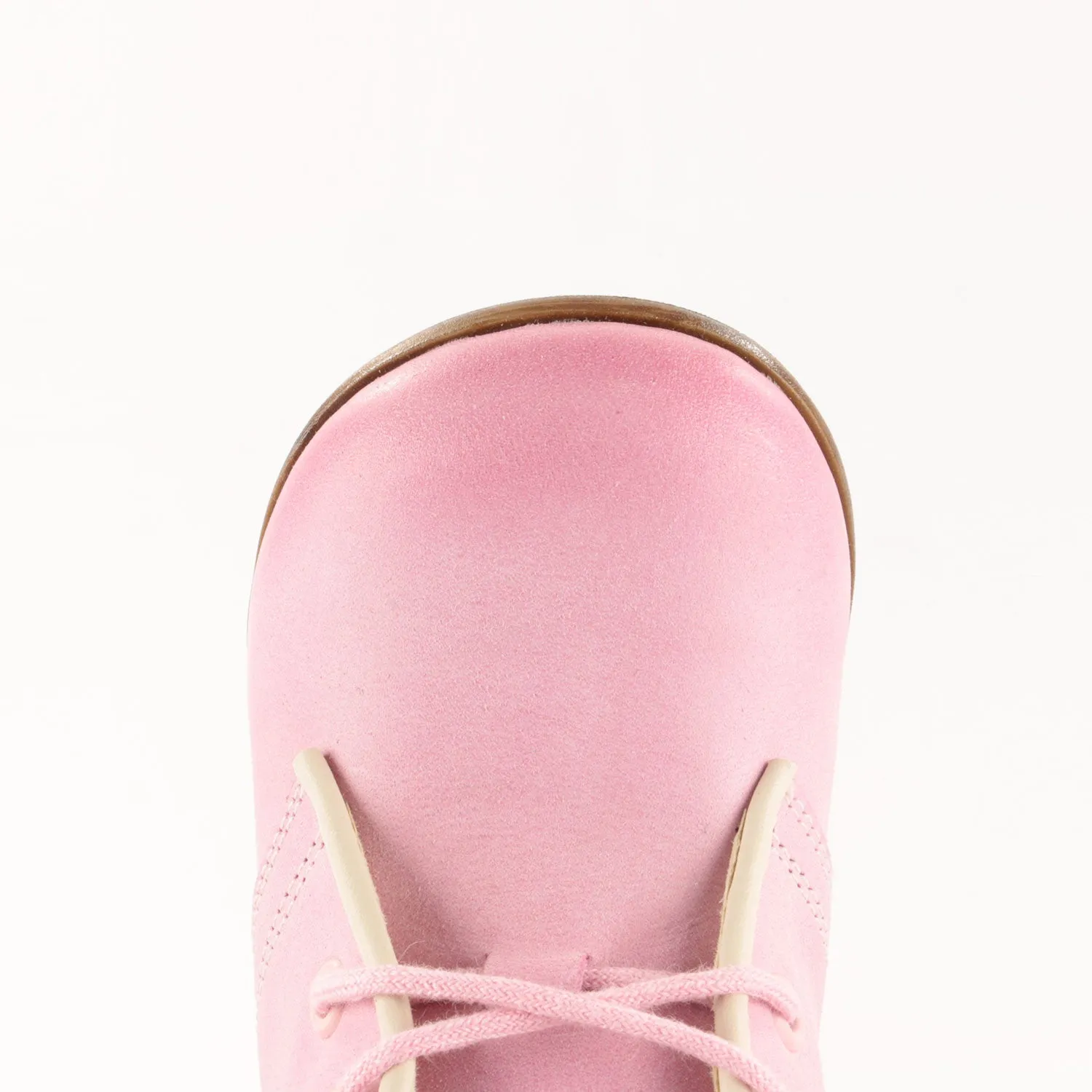 (2195-14) Emel Pink Thomas Heel Lace Up Shoes