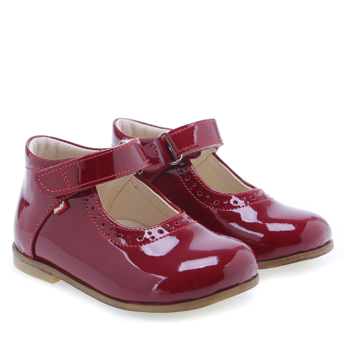 (2397A-1) Emel Red ballerina - patent leather