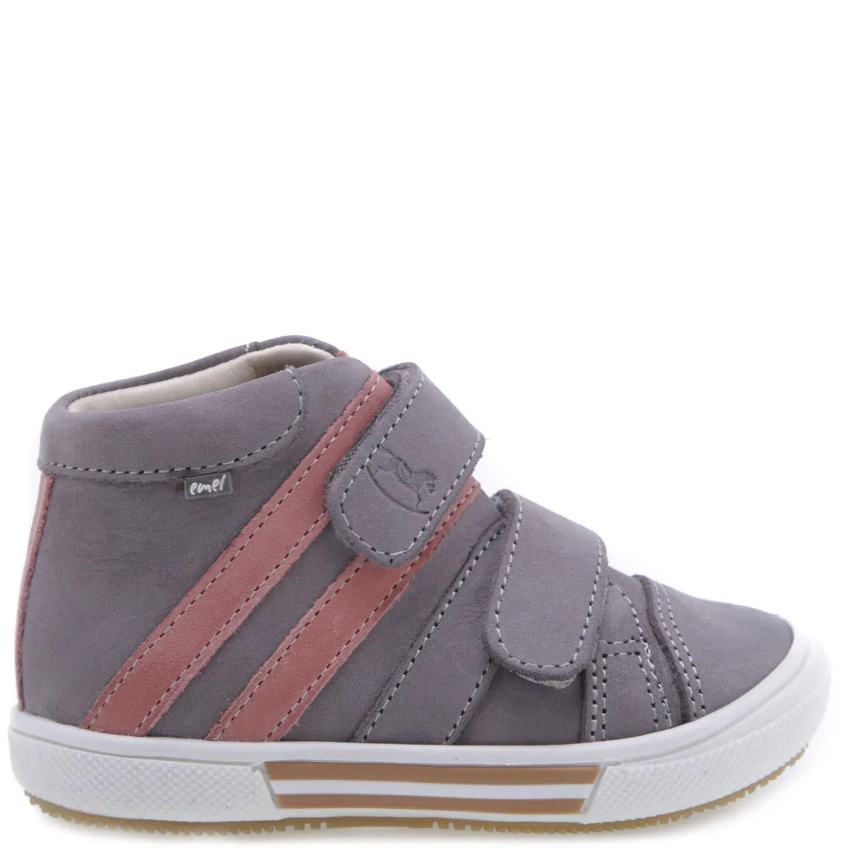 (2575-12) Emel Grey Tennis with Velcro