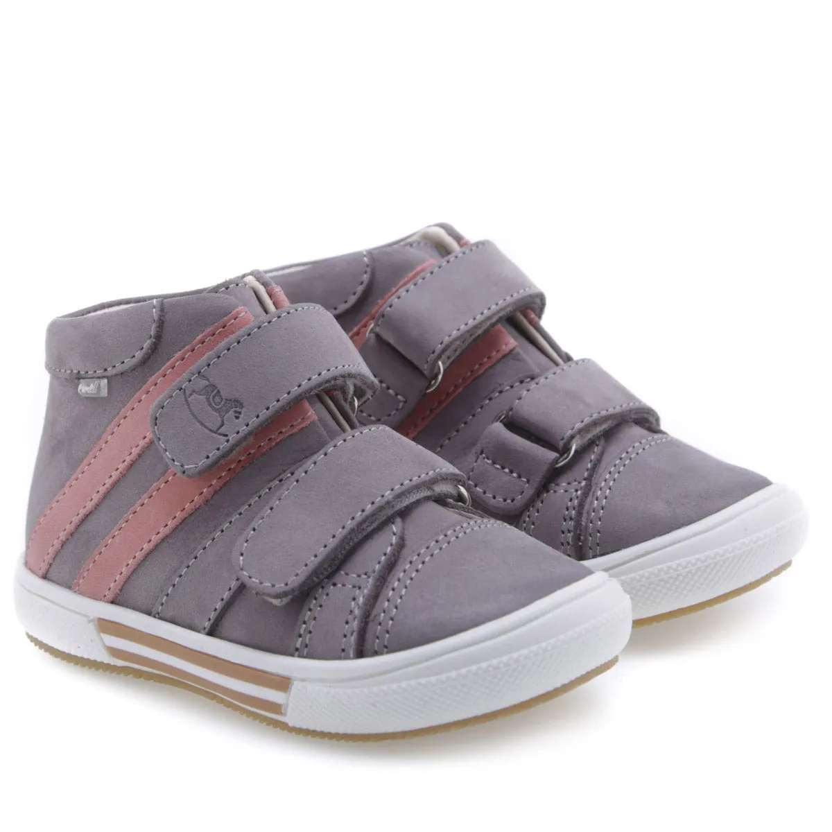 (2575-12) Emel Grey Tennis with Velcro