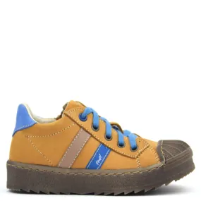 (2627A-17 / 2628A-17) Low Bumper Trainers Mustard Blue with Zipper