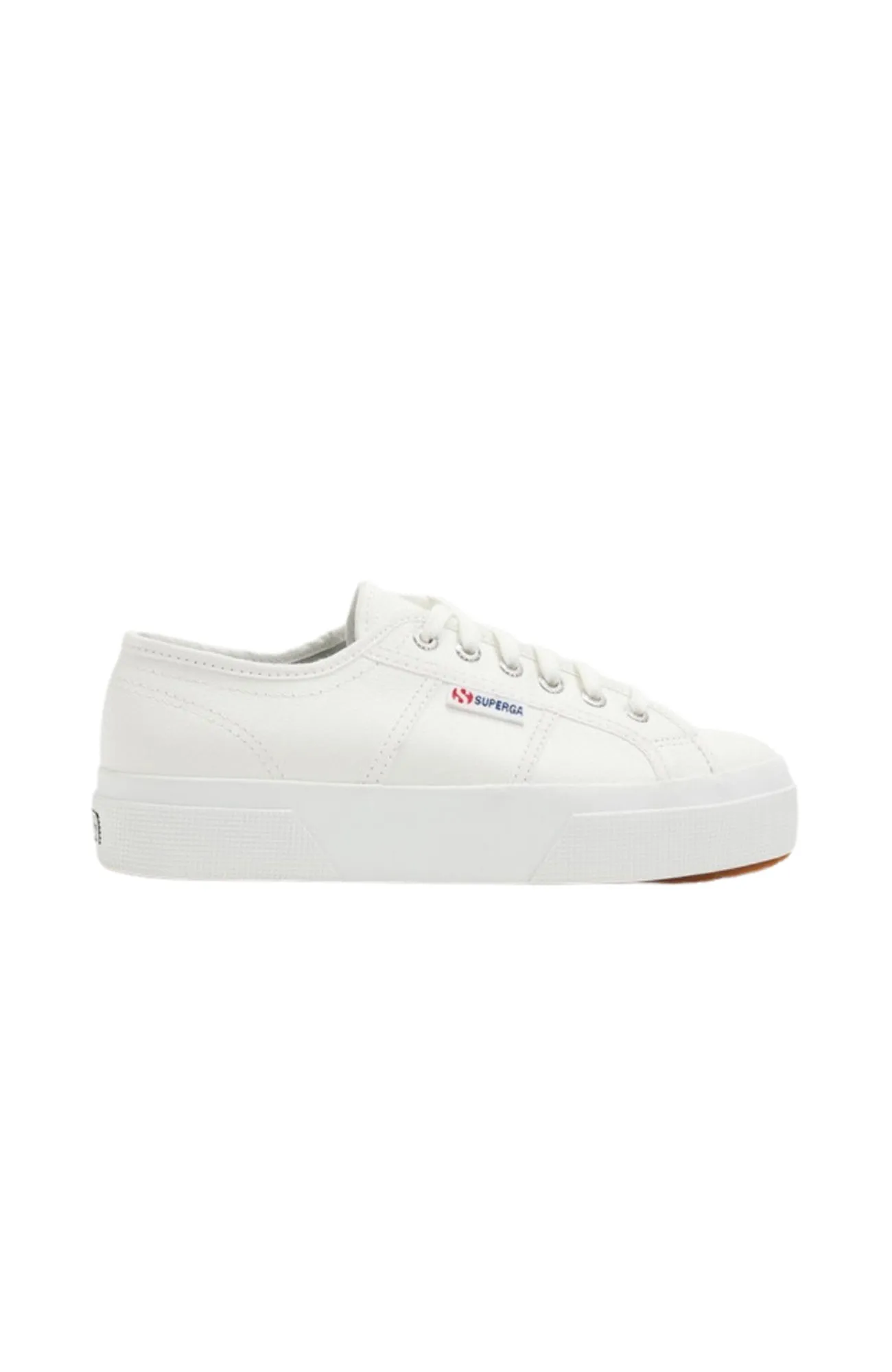 2740 Platform Tumbled Leather White