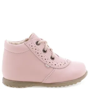 (716-16) Emel Lace Up First Shoes pink