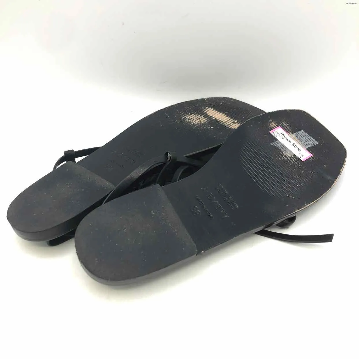 A EMORY Black Leather Made in India Sandal Shoe Size 38 US: 7-1/2 Shoes