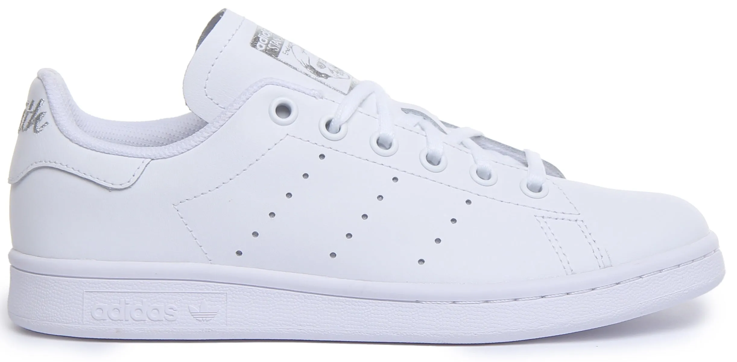 Adidas Stan Smith J In White For Juniors