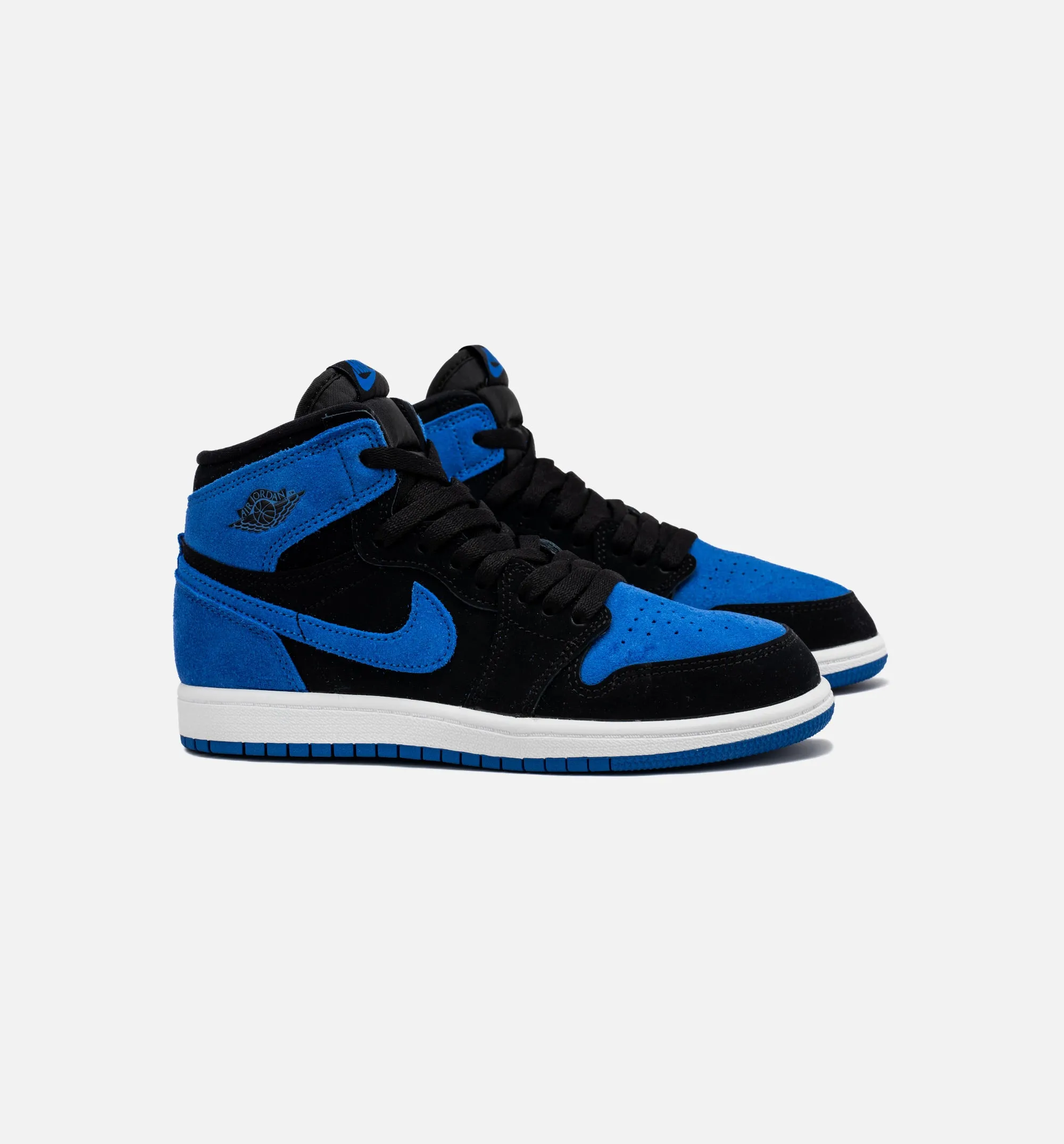 Air Jordan 1 Retro High OG Royal Reimagined Preschool Lifestyle Shoe - Black/Royal Blue/White Free Shipping