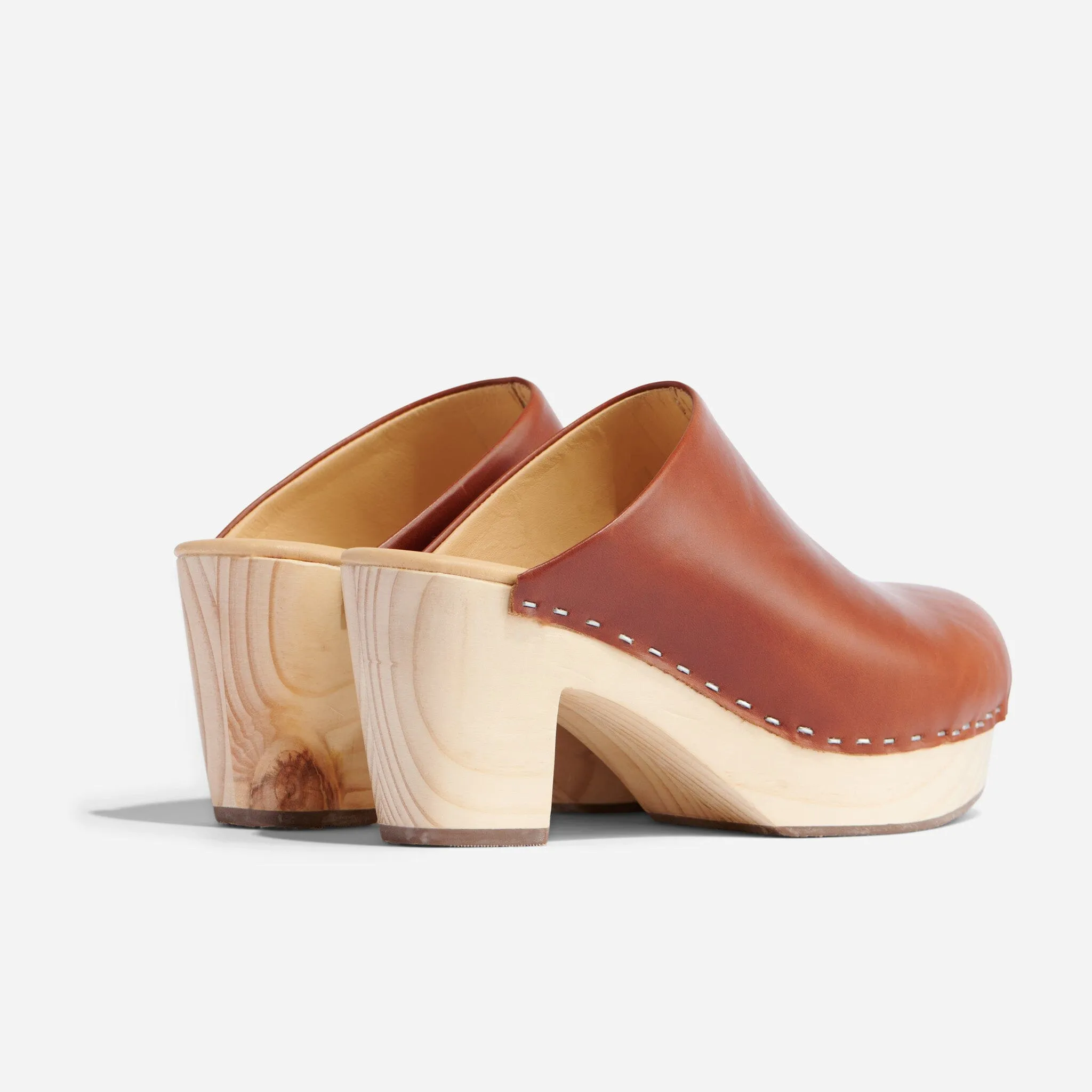 All-Day Heeled Clog Brandy