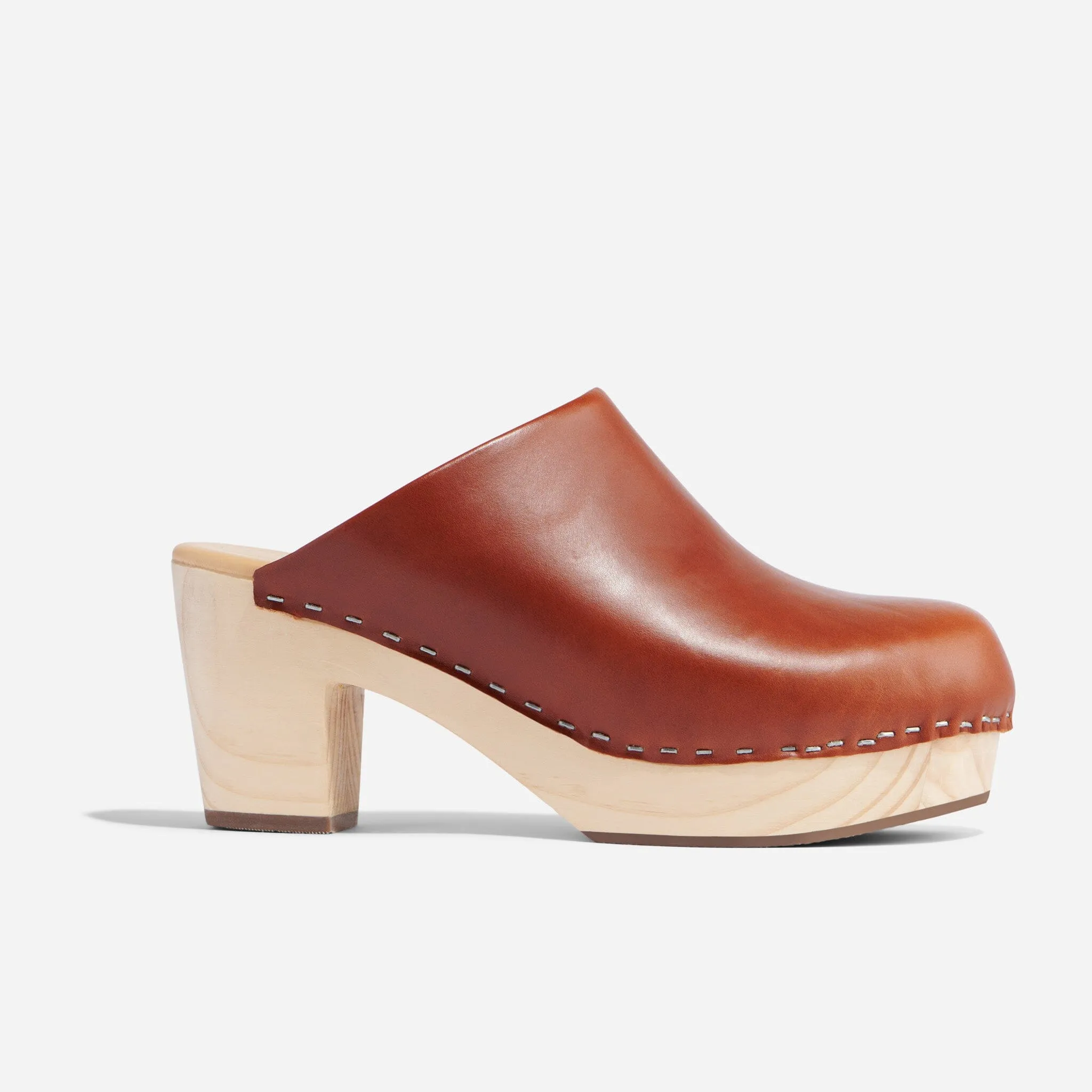 All-Day Heeled Clog Brandy