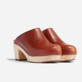 All-Day Heeled Clog Brandy