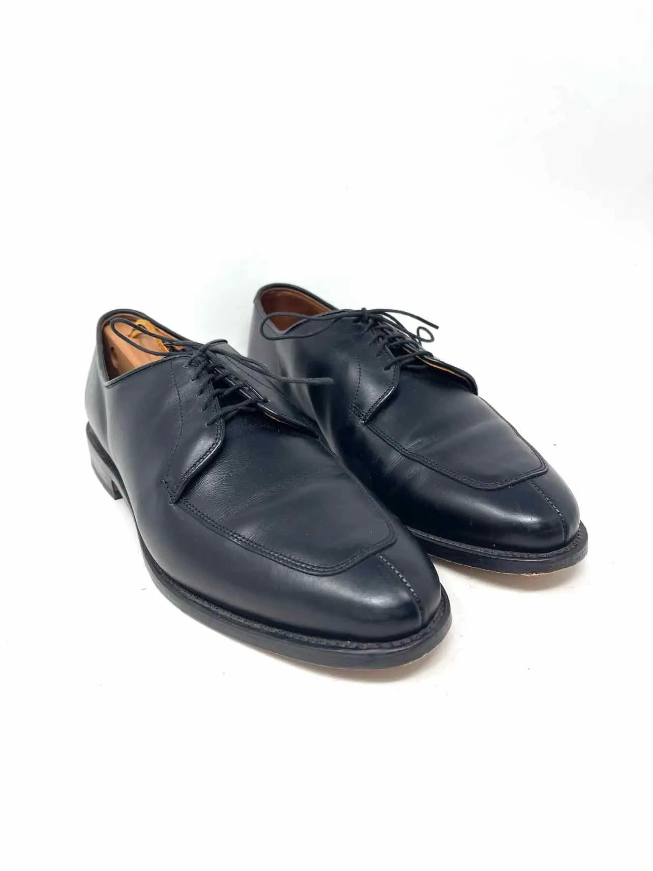 Allen Edmonds Size 10 Black Lace-Up Leather W/ DUST BAG Dress Shoes- Men's