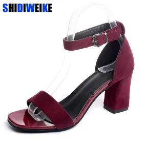 Ankle Strap Heels Women Sandals Summer Shoes Women Open Toe