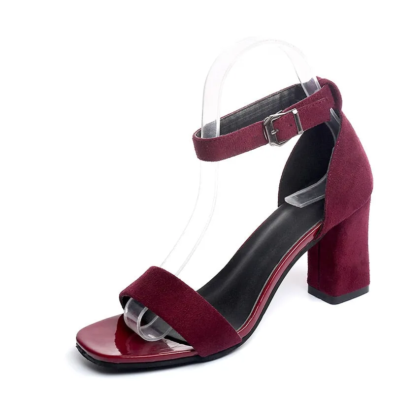 Ankle Strap Heels Women Sandals Summer Shoes Women Open Toe