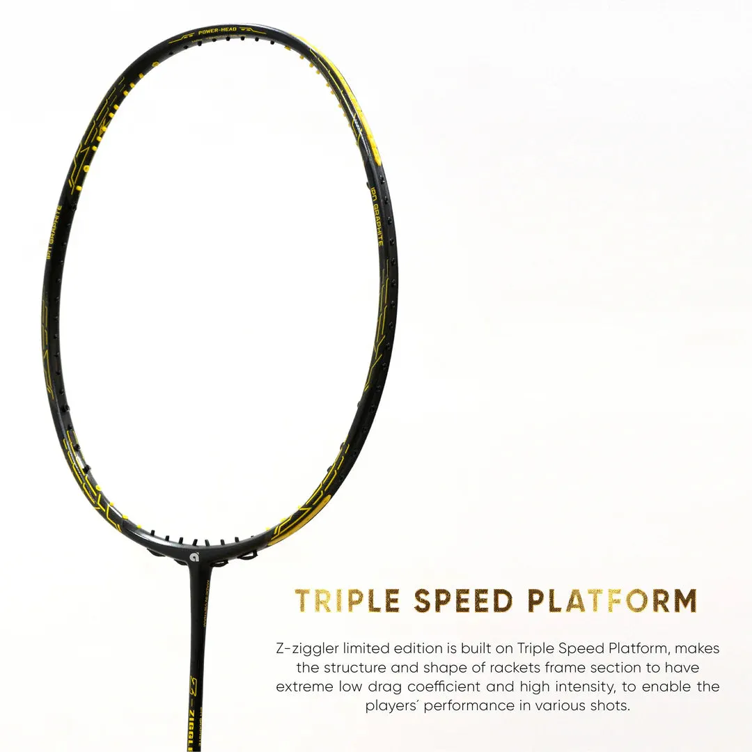 Apacs Z-Ziggler Limited Edition Unstrung Badminton Racket in Black and Yellow