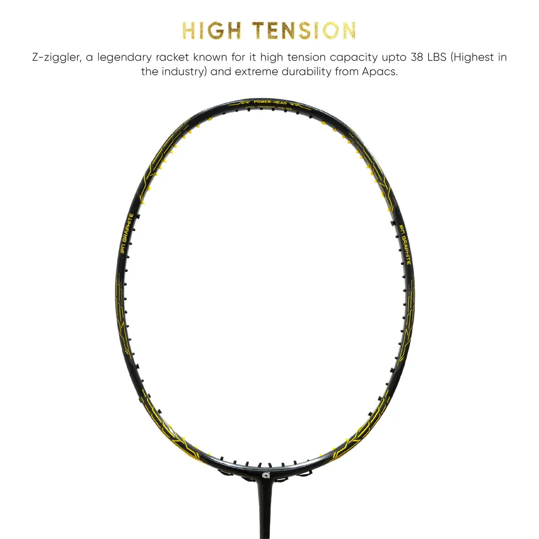 Apacs Z-Ziggler Limited Edition Unstrung Badminton Racket in Black and Yellow