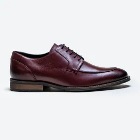 Elegant Berlin Plain Bordo Leather Shoes for Men - Stylish and Comfortable Footwear