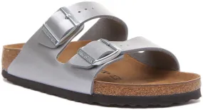 Birkenstock Arizona In Silver For Women | Narrow Fit