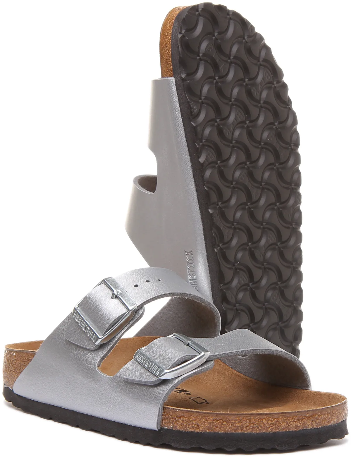 Birkenstock Arizona In Silver For Women | Narrow Fit