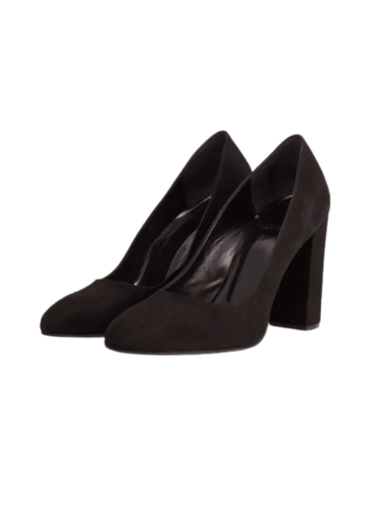 BLACK HIGH-HEELED SUZANNE SHOES