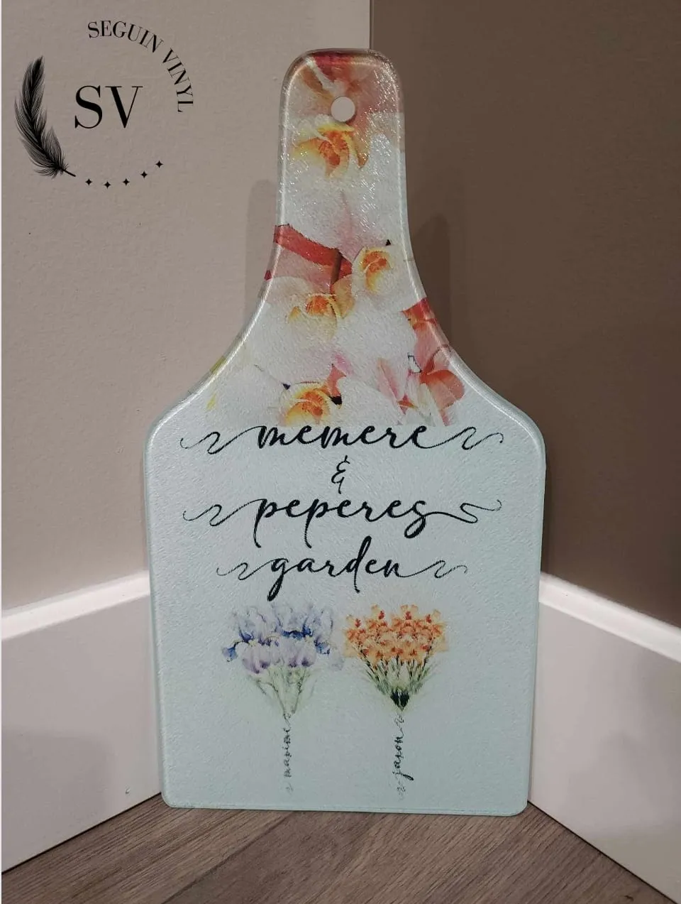 Bottle Neck Glass Cutting Board for Sublimation