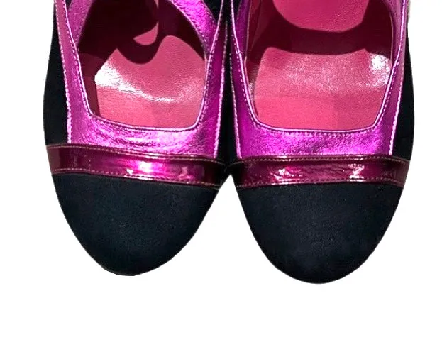 Bouquet - Black Fuchsia shoe- Last pairs- 35, 38 and 42