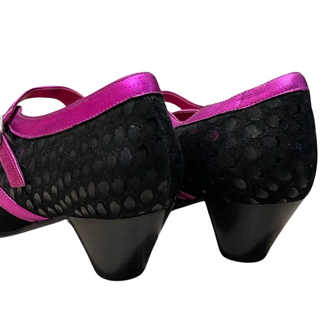 Bouquet - Black Fuchsia shoe- Last pairs- 35, 38 and 42