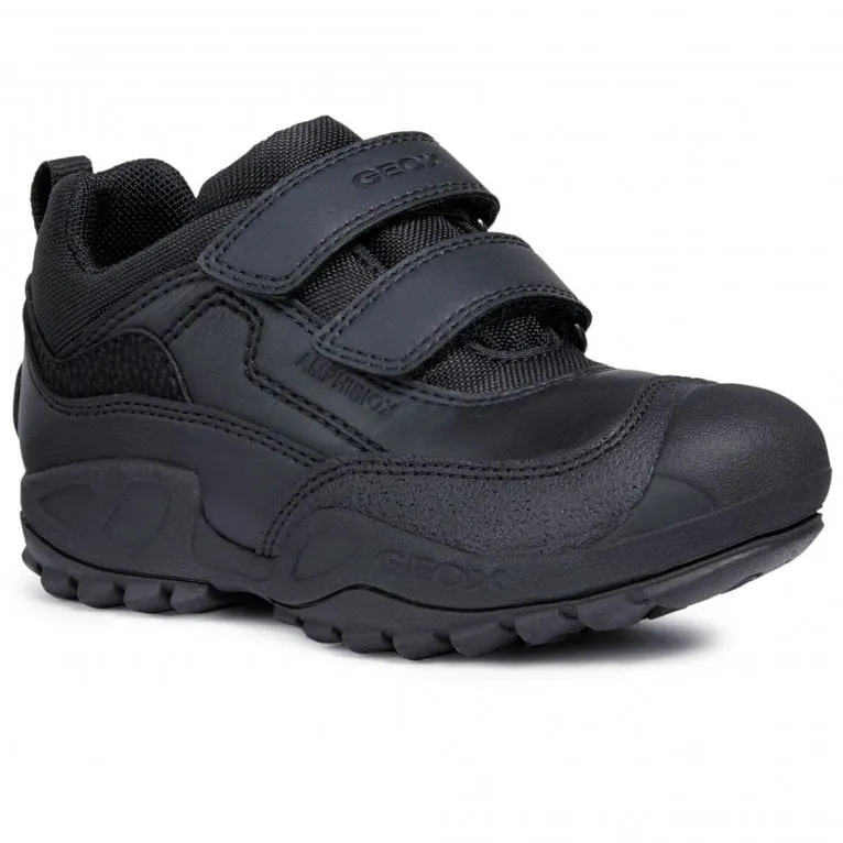 Boys Geox Trainers Strap Easy On Savage AMPHIBIOX  Sturdy Black sale