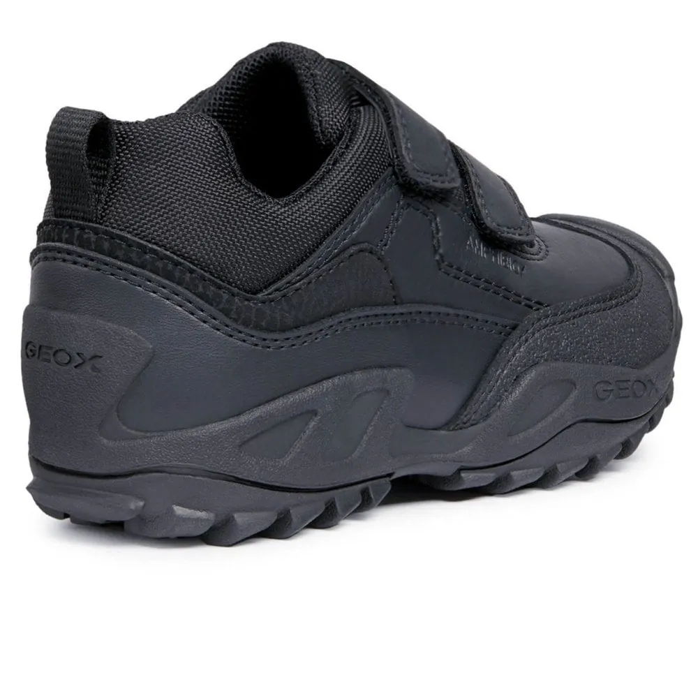 Boys Geox Trainers Strap Easy On Savage AMPHIBIOX  Sturdy Black sale