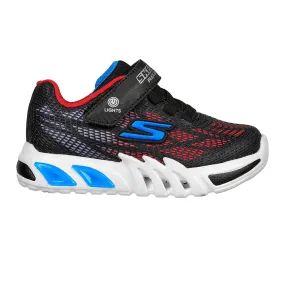 Boys Skechers Trainers Light up Strap Easy On Black/Red 400137 sale