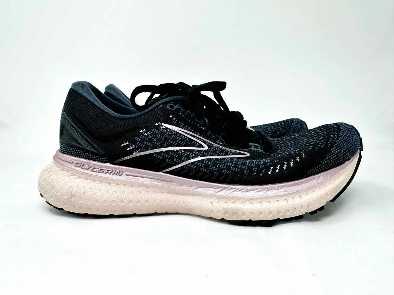 Brooks Size 6 Bk/Bl/Pk Lace-Up Shoes Sneakers