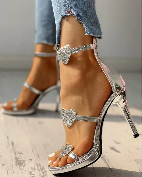 Buckle Slingbacks Ankle Strap High Heels Shoes