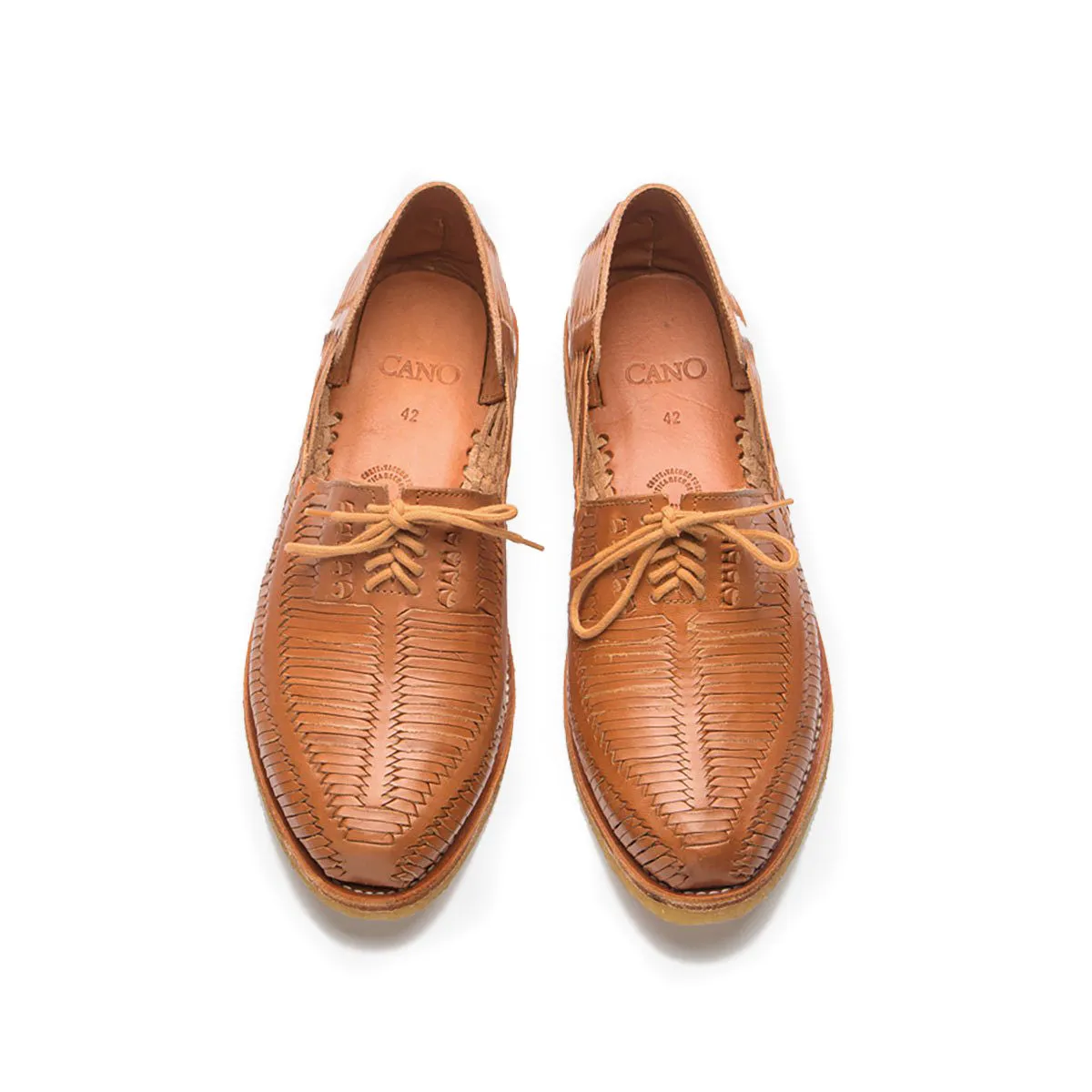 Cano Benito Huarache Natural Crepe cognac