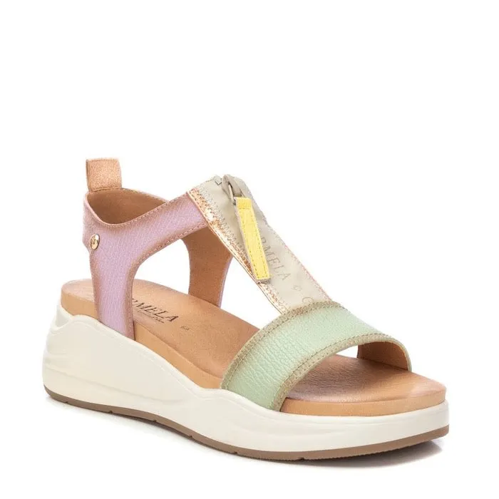 Carmela T Bar Zip Sandal Aqua 161550