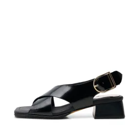 Colette sandal læder - BLACK