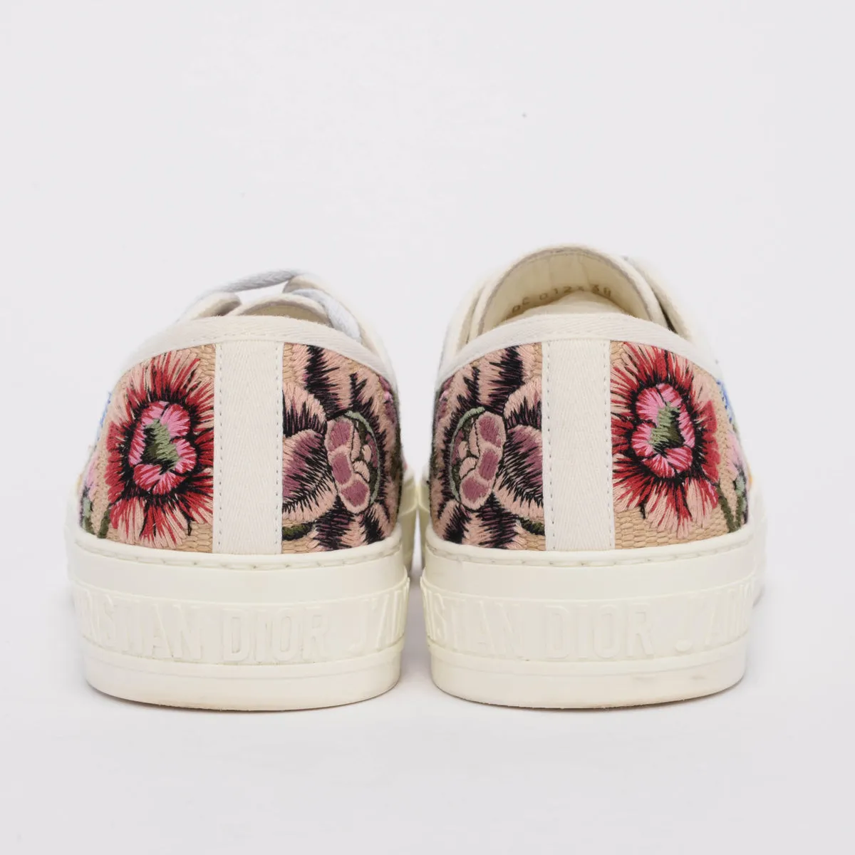 Dior Multi Colour Floral Embroidered Walk'N'Dior Sneakers 38