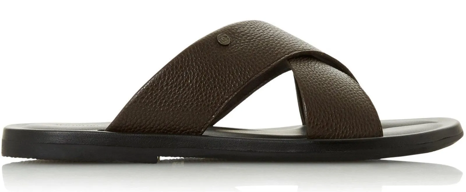 Dune Franks Mens Leather Slip On Sandal