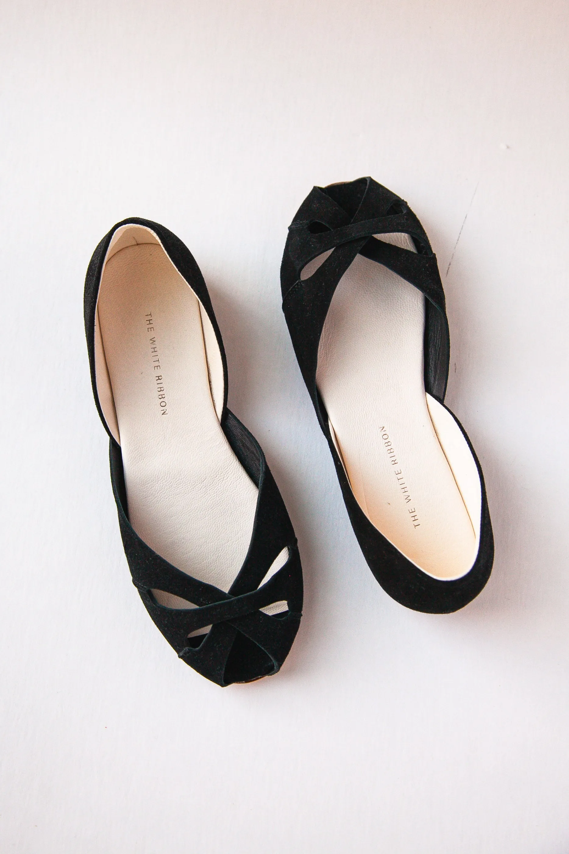 ELLA BALLET FLATS - BLACK NUBUCK