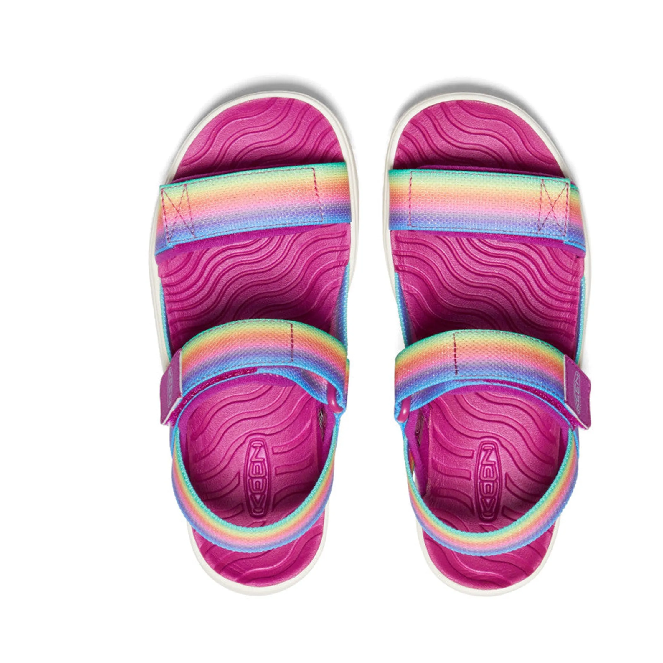 Kids Rainbow/Festival Fuchsia Elle Backstrap Sandal