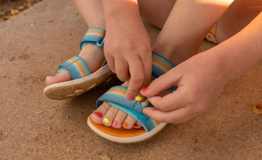 Kids Rainbow/Festival Fuchsia Elle Backstrap Sandal