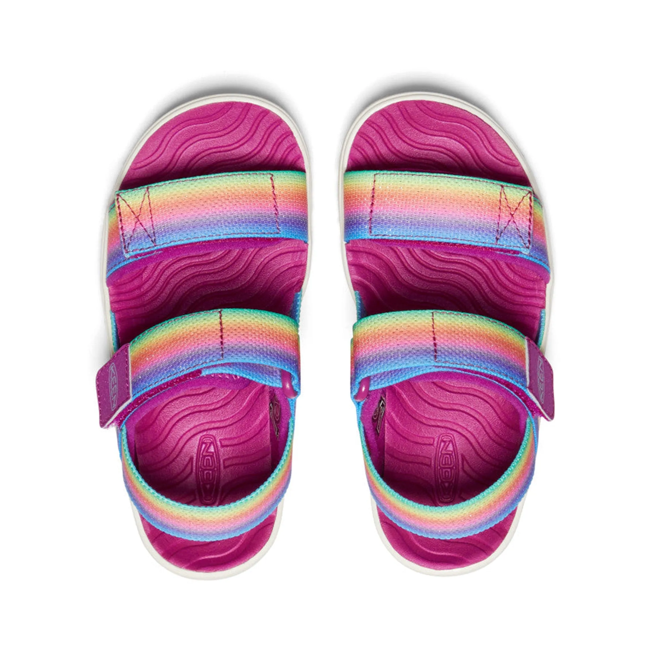 Kids Rainbow/Festival Fuchsia Elle Backstrap Sandal