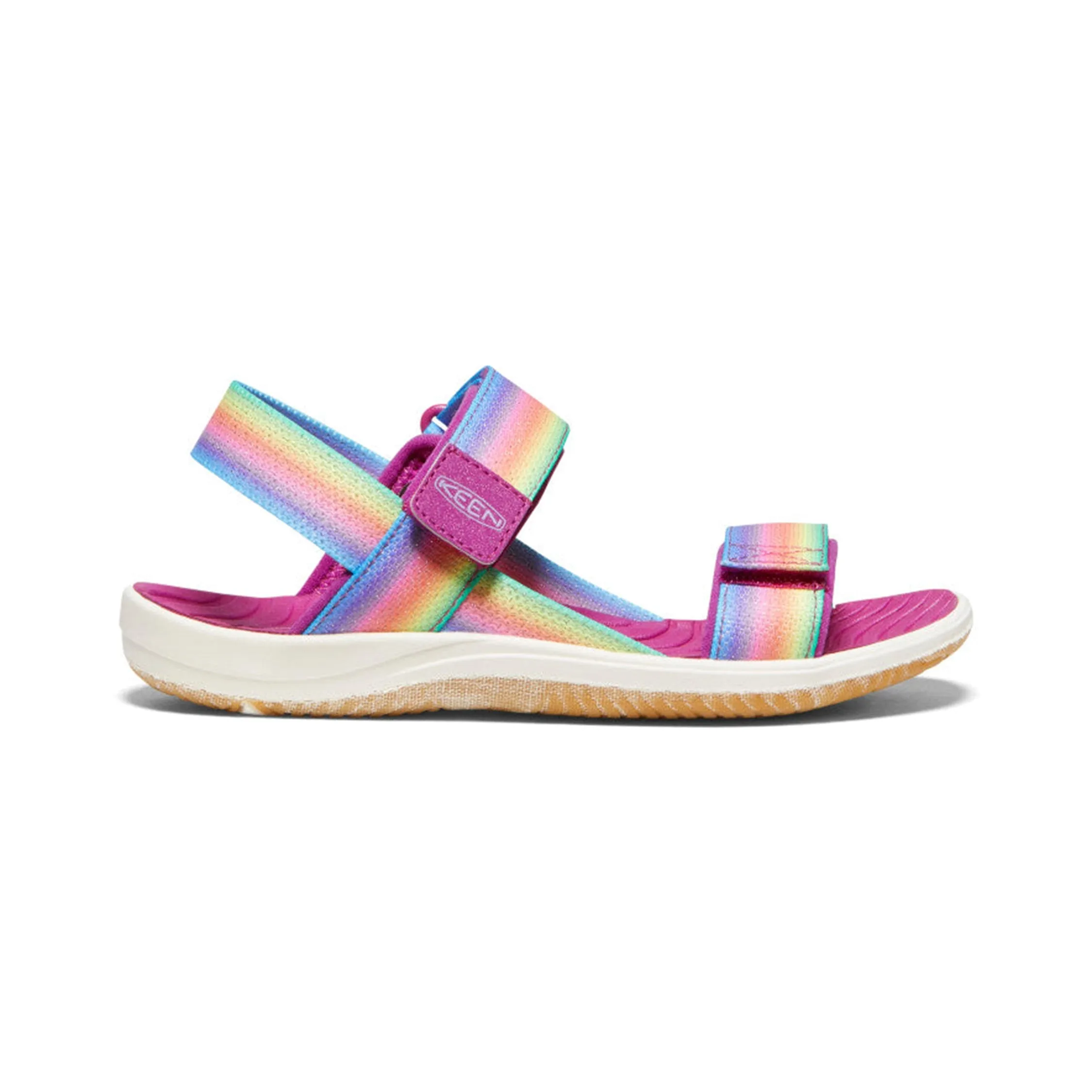 Kids Rainbow/Festival Fuchsia Elle Backstrap Sandal