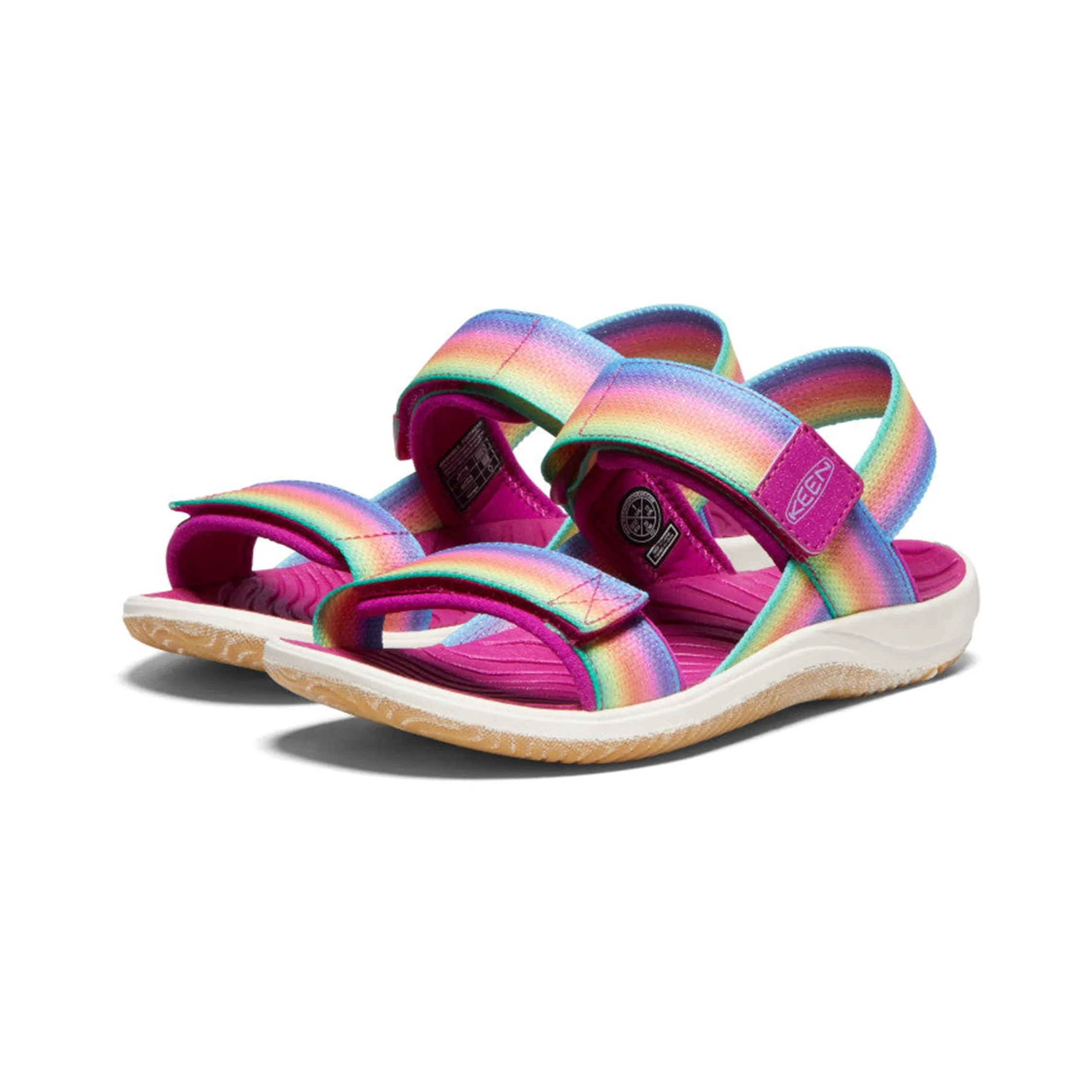 Kids Rainbow/Festival Fuchsia Elle Backstrap Sandal