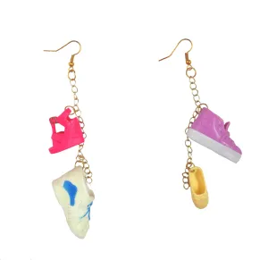 Fake World Barbie Shoe Earrings