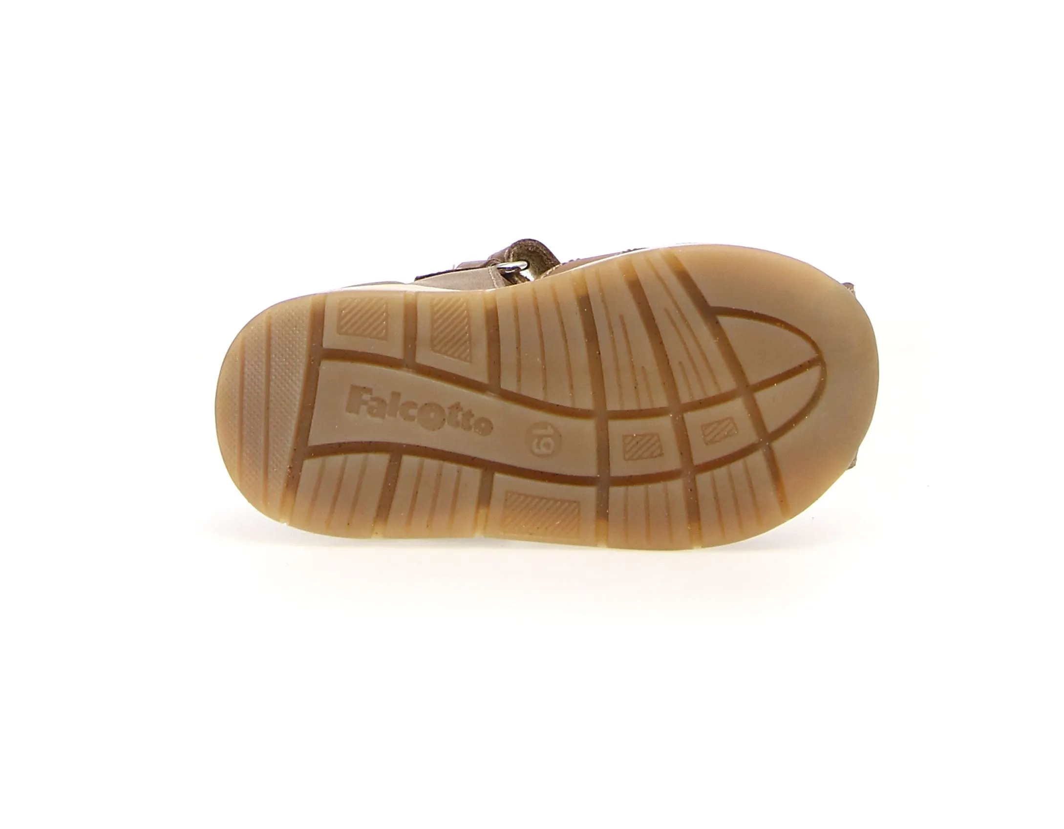 Falcotto Acry Boy's Semi Closed Sandals - Cognac/Sand