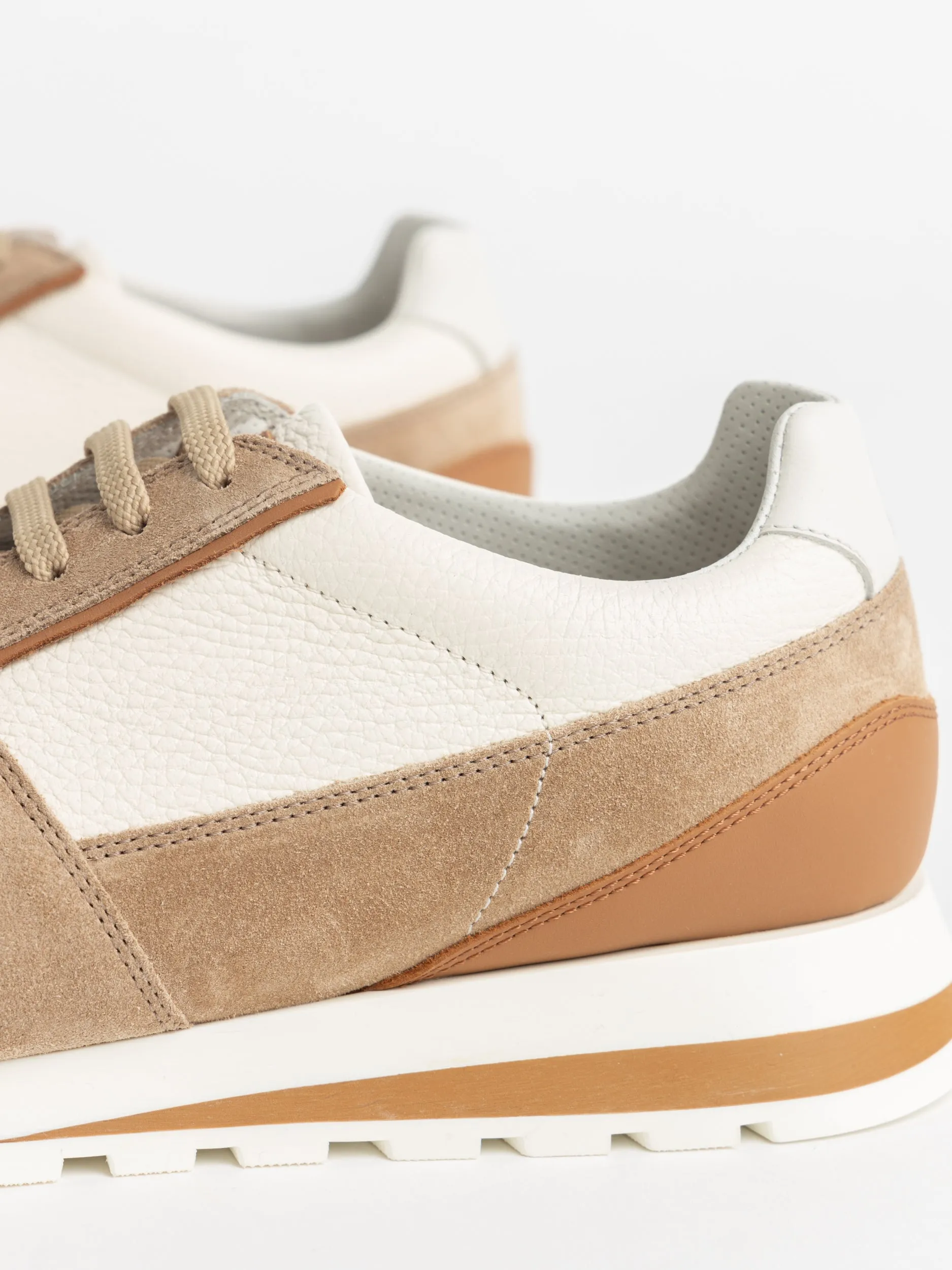 Hazelnut Grained Calfskin/Suede Runners