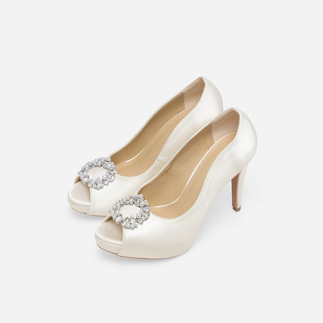 Heart Of Eternity Rose Wedding Heels