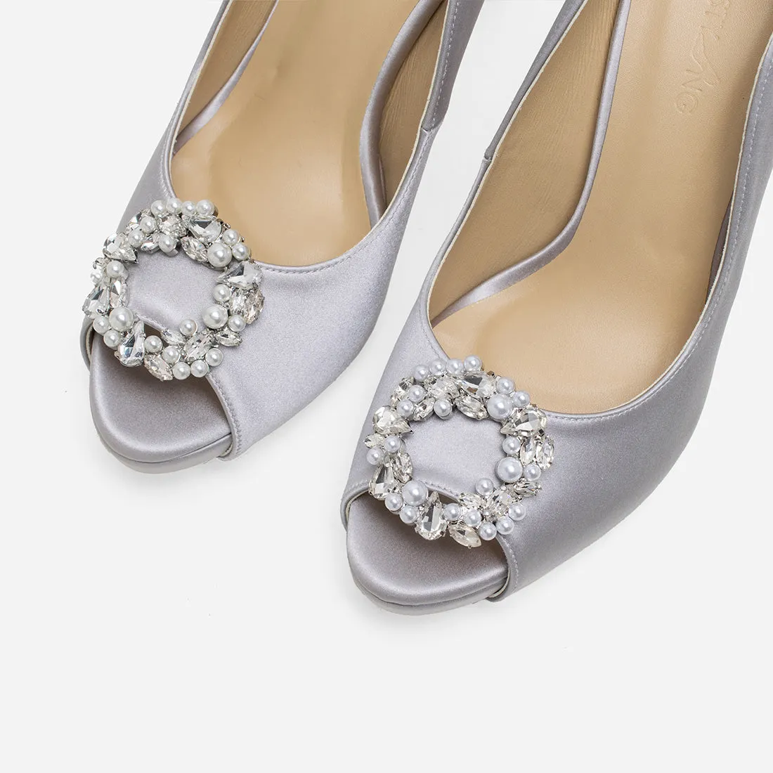 Heart Of Eternity Rose Wedding Heels