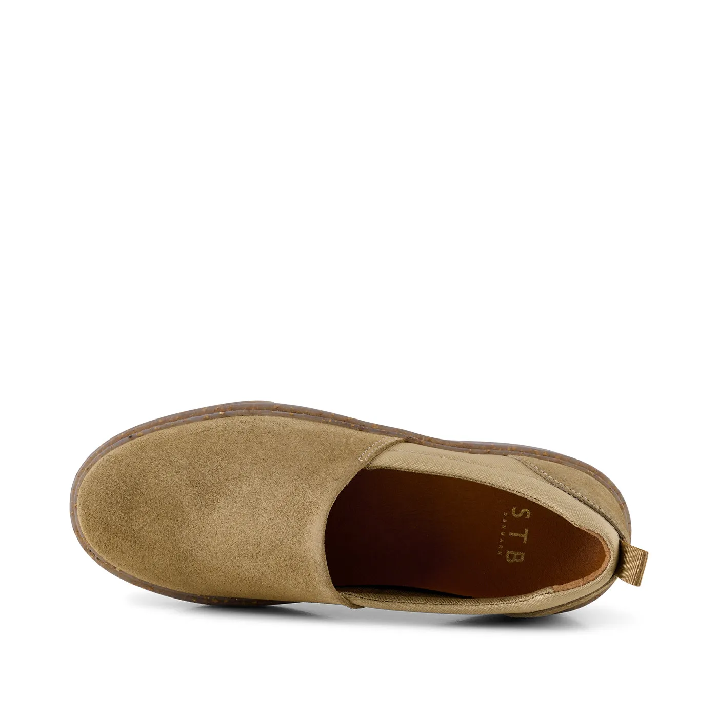 Jesper slip on ruskind - SAND